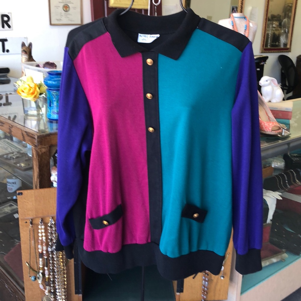 Alfred dunner top vintage retro